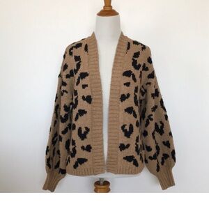 Abercrombie Leopard Cardigan